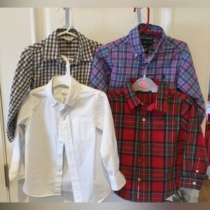 CrewCuts,Janie and Jack,Ralph Lauren and Burts Bee’s Boys Dress Shirts(Bundle)